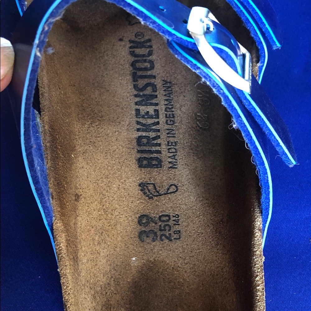 Birkenstock Royal Blue Double Strap Buckle Sandals Made in Germany - Picture 3 of 10